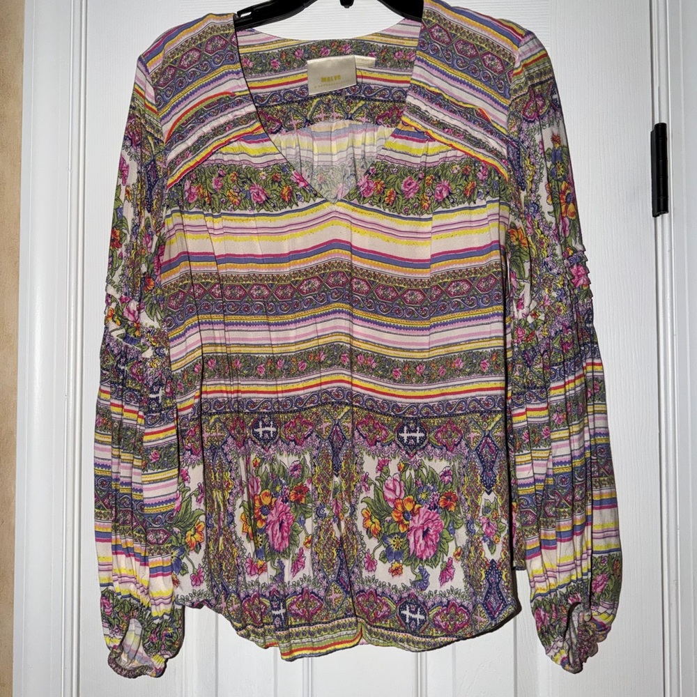 Maeve Colorful Floral Women's Top medium